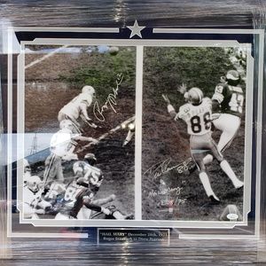 Roger Staubach/Drew Pearson signed 16x20 Hail Mary